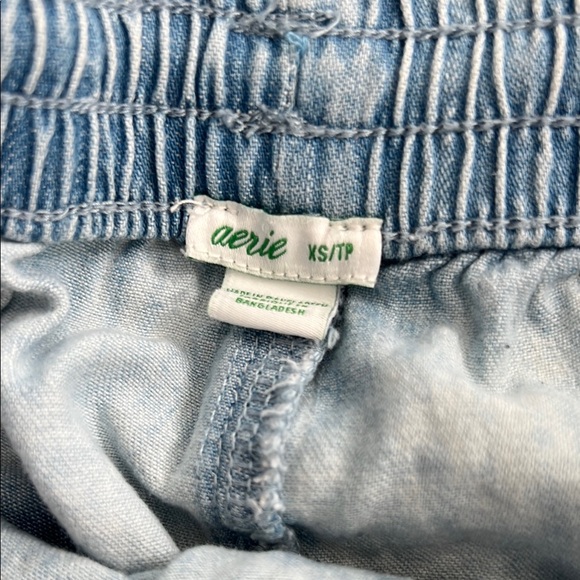 Aerie Light Blue Women's Denim Shorts - Picture 3 of 4